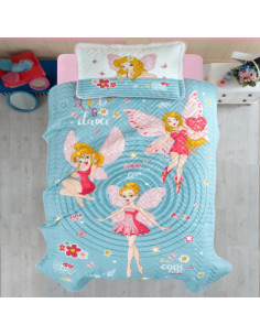 Cuvertură de pat Clasy-matlasată o persoană (POWER GIRL)