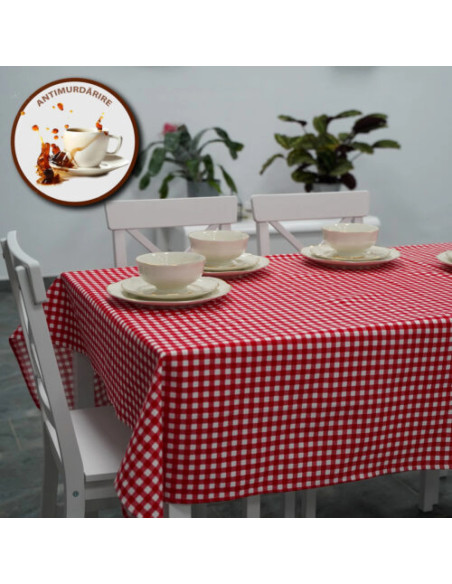 FAȚĂ DE MASĂ ANTIMURDĂRIRE 100% BUMBAC SAGE