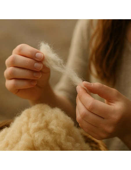 PILOTĂ MATLASATĂ LÂNĂ DAMASC 100% NATURAL - DE IARNĂ - MARO