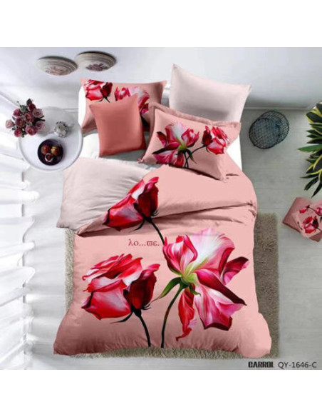 Lenjerie de pat poplin – două persoane (A-QY-1646-C)